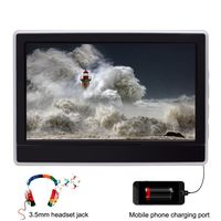 Dual 11.6 Inch Auto Monitor Car Headrest DVD Player LCD Screen with USB IR FM Transmitter Support USB/SD Included Remote Control