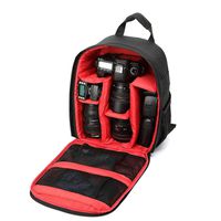 DSLR Camera Bag Backpack Video Photo Bags for Camera d3200 d3100 d5200 d7100 Small Compact Camera Backpack (red)