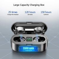 UpBeauty Wireless Bluetooth Headset Stereo in-Ear Earphone LED Display with Charging Box Headphones
