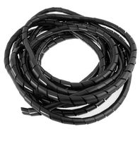 12mm Spiral Wire Wrap Tube PC Manage Cable for Computer Car Wire Cover Sleeve,4M Length