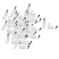 uxcell a16060100ux0458 50 Pcs Circuit Board L Shape Insulated PCB Spacer 20mm Supporting Height with Screw Pack of 50