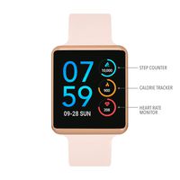 iTouch Air Special Edition Digital Smartwatch and Pedometer - Solid Silicone Strap (Blush)