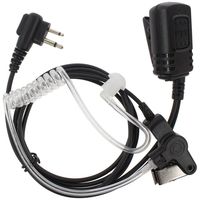 TENQ Professional Covert Acoustic Tube Bodyguard FBI Earpiece Headset Mic for 2-pin Motorola Radio Cp040 Cp200 Xtni DTR Vl50