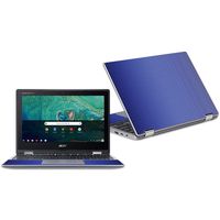 MightySkins Skin Compatible with Acer Chromebook Spin 11" CP311 - Blue Carbon Fiber | Protective, Durable, and Unique Vinyl Decal wrap Cover | Easy to Apply, Remove | Made in The USA