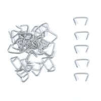 500pcs 3/4" Galvanized Professional Upholstery Hog Rings Kit for Bungee/Shock Cords/Animal Pet Cages/Bagging/Traps/Sausage Casing/Meat Bags/Fencing/Railing by NIDAYE
