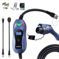 MUSTART The TRAVELMASTER Level 2 Portable EV Charger, 25ft Cable, Intelligent Plug Identification Auto-Adjusts the Maximum Safe Current 15A/25A/32A Electric Vehicle Charger Plug-in EV Charging Station