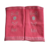 Black Temptation Sports Kneepads Elastic Knee Braces Sleeve Knee Support for Kids, M, Pink