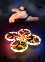 TSXGJ Smart Watch Quadcopter, Gravity Sense UFO Mini Drones, Pneumatic LED Lighting Gesture Remote Control Four Axis Smart Drone Remote Gesture Interactive Aircraft RC Gift (Yellow & Black)