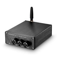 Nobsound 2 Channel Bluetooth 4.2 Amplifier, Class D Stereo Audio Amplifier, Mini Home Theater Power Amp, Digital Power Amplifier Receiver, 200W, Treble & Bass Control (NS-15G)