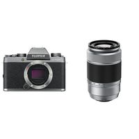 Fujifilm X-T100 Mirrorless Digital Camera - Dark Silver + Fujinon XC50-230mmF4.5-6.7 OIS II Silver