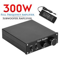Subwoofer Amplifier 300 Watt Mini Mono Audio Amp Full-Frequency and Sub Bass Switchable Amplifier One Channel Home Theater Single Power Subwoofer Amp Fosi Audio M03