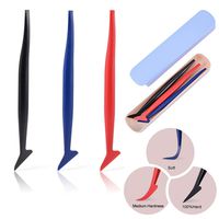 Ehdis 3 in 1 Micro Mini Squeegee Vinyl Wrap Graphic Application Tucking Molding Tool for Film into The Smallest Gaps