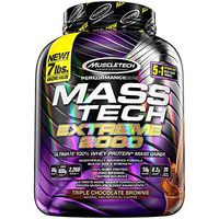 MuscleTech Mass Tech Extreme Mass Gainer Whey Protein Powder, Build Muscle Size & Strength with High-Density Clean Calories, Chocolate, 7lbs (3.2kg)