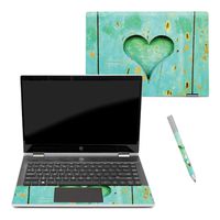 Mightyskins Skin Compatible with Hp Pavilion X360 14" (2018) - Heartwood | Protective, Durable, and Unique Vinyl Decal Wrap Cover | Easy to Apply, Remove, and Change Styles | Made in The USA
