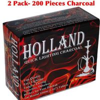 HOME-APP 2 - Box of 100pcs Disk Coal Holland Easy Quick Lighting Charcoal for Hookah -33mm Total 200pcs Garden, Lawn, Supply, Maintenance