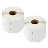 OfficeSmartLabels D(1" x 1") Multipurpose Industrial Grade Plastic Labels, Compatible with Dymo 1933083 & 30332 (4 Rolls - 850 Labels Per Roll)