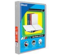 BAZIC 1/2" Grey 3-Ring View Binder w/ 2-Pockets, Case of 12 (4101-12)