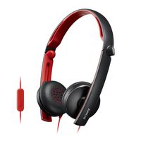 Sony MDR-S70AP Black/Red Slim Foldable Stereo Headphones