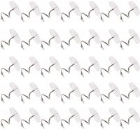 Floranea 30 Pcs Twist Pins Upholstery Clear Heads Slip Cover Fasteners Headliner Pins for Sofa Car Van Home Furniture Hold Bed Skirt (30 pcs)