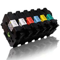 6 Pack Combo Set 24mm Laminated P Touch Label Tapes Compatible for Brother P-Touch TZ TZe TZ151 TZ251 TZ451 TZ551 TZ651 TZ751 TZ TZe Label Tape 26.2 Feet...