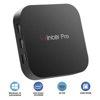Fanless Mini PC Intel Atom Z8350 CPU Windows 10 Pro Mini Desktop Computer 4K HD,Bluetooth 4.2,Dual Band Wi-Fi