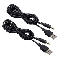Onite 2pcs of USB to DC 4.0x1.7mm Barrel Jack Power Cable Charger Cord for PSP 3000 2000 1000, Tablet, Cellphone, Laptop, Netbook, Electronics (6.6ft/2m)