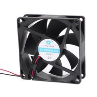 uxcell DC 24V 80mmx80mmx25mm 7 Vanes Cooling Cooler Fan w Metal Finger Guard