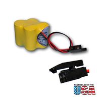 6V 2900mAh PLC Backup Battery Replaces CUSTOM-107, BR-2/3AGCT4A, Robotics 18-T, GE A06B-6114-K504, A98L-0031-0025, ALIT0138, LIT0138, Ge Fanuc 18T Series, A98L-0031-0025, SHS749