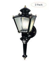 Heath HZ-4150-BK Zenith Motion-Activated Four-Sided Coach Light, Black Brass (Twо Расk)