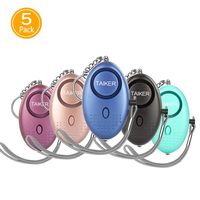 Personal Alarm for Women, 5 Pack 140DB Emergency Self-Defense Security Alarm Keychain with LED Light for Women Kids and Elders