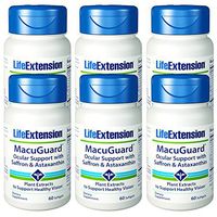 Life Extension MacuGuard® Ocular Support with Astaxanthin 60 Softgels (Pack of 6)