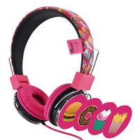 Kids Headphones Volume Limiting with Microphone Over Ear Headphones Teens Wired Headphones for Kids/Teens/Adult, Adjustable Headband, Stereo Sound, 3.5mm Aux Jack, 85dB - Children's Headphones
