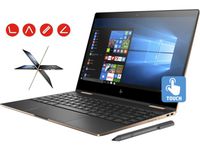 HP Spectre x360 13t Ultra Light Convertible 2-in-1 Laptop (Intel 8th gen i7-8550U Quad Core, 16GB RAM, 256GB SSD, 13.3" UHD 4K (3840x2160) Touch, Active Stylus Pen, Win 10 Pro) Dark Ash Silver