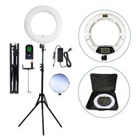 Yidoblo 96W 18" 480 LED Ring Light Kit with Makeup Mirror,Tripod Stand,Camera Phone Holder and Bag,Bicolor Continuous Lighting for Photo Studio Video Portrait Film Selfie Youtube Photography