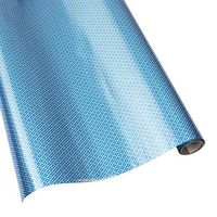 Caspari Diamond Brocade 30 in. x 8 ft. Wrapping Paper in Blue Foil, 2 Rolls Included