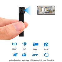 Hidden Spy Camera 1080P Wi-Fi, APP Controlled Nanny Cam Portable Security Cameras with 8 Hours Working Time/Motion Detection/Loop Recording