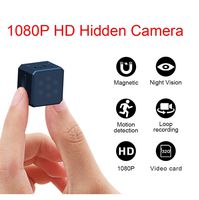 Mini Spy Hidden Camera,1080P Portable Small HD Wireless Home Security Surveillance Cameras, Hidden Security Cube Camera Recorder, HD, Night Vision and Motion Detection for Home Surveillance