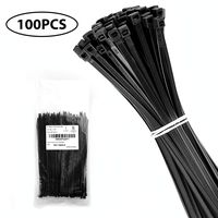 100PCS 6 Inch Cable Zip Ties, Heavy Duty Self-Locking Nylon Zip Ties with 50 Pounds Tensile Strength, Plastic Wire Tie Wraps for Indoor and Outdoor