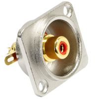 Seismic Audio SAPT238 RCA Nickel Plated Female Panel Mount Connector - Fits Series D Pattern Holes Pro Audio