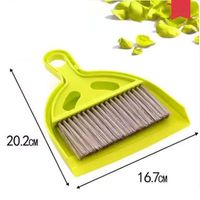 Mini Broom And Shovel Set, Calculate Brush Keyboard Desktop Clean Small Broom, Perfect For Cleaning Compact Spaces - Cars, Offices, Bathrooms, Kitchen Counters, Drawers And Much More!(yellow)