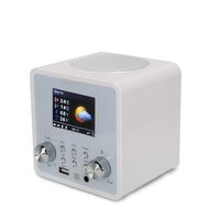 ahiya Radios Digital Wireless Internet Radio iHeartMedia WiFi Stereo Smart Speaker Timer Favorites Playlist Setup Up to 250 Stations Financial Info DC in Button APP Control for Home Kitchen White