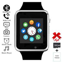 aimion Smart Watch,Touchscreen Smart Wrist Watch Call Text Camera Music Player Notification Sync SIM/SD Card Slot Smartwatch Compatible with Bluetooth/Android/iOS Women Men Kids(Mysterious Silver)