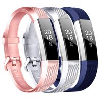 Tkasing Bands Compatible with Fitbit Alta HR and Fitbit Alta, Newest Sport Wristbands with Secure Metal Buckle for Fitbit Alta HR/Fitbit Alta