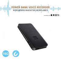 Voice Activated Recorder - 5000mh Power Bank Up to 25 Days Continuous Listening Devices,16GB 188 Hours Recordings Capacity, Functional Portable Charging Device | Build-in Strong Magnet