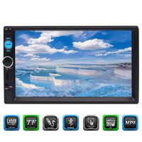 Eincar 7 inch Car MP5 Player,Capacitive Touch Screen,Universal 2 Din,Car Stereo Auto Radio Receiver,Digital LCD Monitor,Rear View Camera,Bluetooth/USB/SD/GPS,Wireless Remote Control