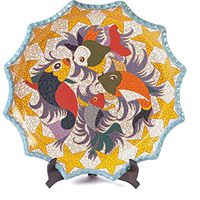 20" Platon Pez Alebrije Sculpture Mexican Folk Art