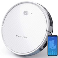 Tesvor Robot Vacuum, Robotic Vacuum and Mop Cleaner, 1800Pa Strong Suction, WiFi Connectivity, App and Alexa Voice Control,Clean from Hardfloors to Low-Pile Carpets, for Dust and Pet Hair.