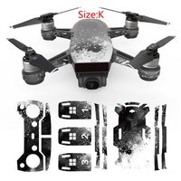 Littleice For DJI Spark Mini Drone Waterproof Decal Skins Wrap Sticker Body Protector (J)