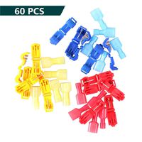 Wire Cable Spade Connectors Terminals Crimp Scotch Lock Quick Splice Electrical Car Audio 22-10AWG 0.5mm-6mm Kit Tool Set