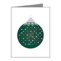 Note Cards (20 Pack) Green Chain Ornament